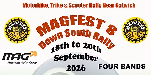 MAGFEST 8- Down South Rally- 18th to 20th September 2026