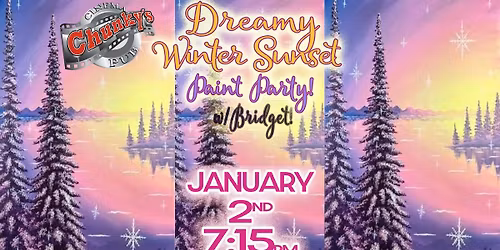 PAINT NIGHT: Dreamy Winter Sunset!