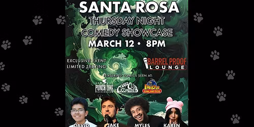 Naked Cat Comedy at Barrel Proof Lounge in Downtown Santa Rosa