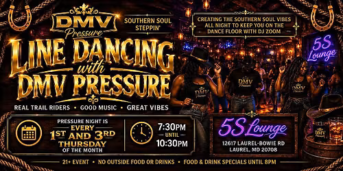 DMV Pressure Night | Southern Soul Line Dancing in the DC, MD & VA
