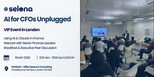 AI for CFOs  | VIP London Event | Starting With AI In Finance Using Claude