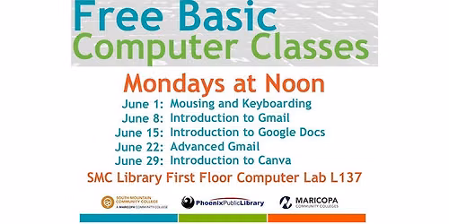 SMCL Presents: Free Basic Computer Classes