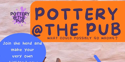 Pottery at the Pub - Ninkaci, Eastbourne - 23rd June - Highland Cows