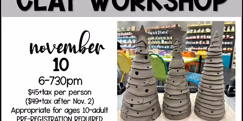 Spiral Holiday Trees - Clay Workshop