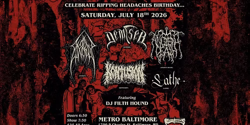 EVOKEN w\/ Demiser, Ancient Death, Kontusion, Lathe and DJ Filth Hound @ Metro Baltimore