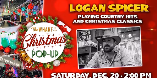 Logan Spicer at The Wharf Christmas Pop-Up