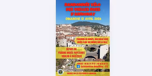 RANDONN\u00c9E V\u00c9LO DES VIEILLES RUES D'ANNONAY
