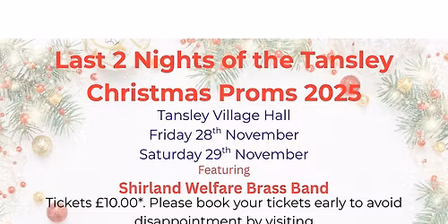 Tansley Christmas Proms 2025
