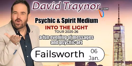 A fun evening of mediumship & psychic art in Failsworth, Manchester with David Traynor.