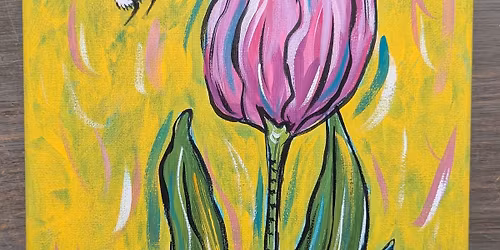 Tulip & Bee $25.