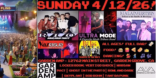 SUN 4\/12\/2026 New Wave Spring Fling at Garden Amp! 