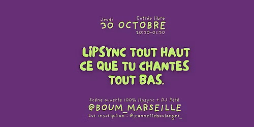 LIPSYNC SHOW : sc\u00e8ne ouverte 100% lipsync