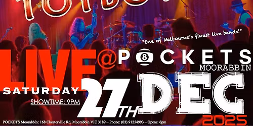 Einsteins Toyboys LIVE @ Pockets Moorabbin