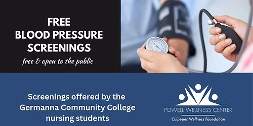 Free blood pressure screening