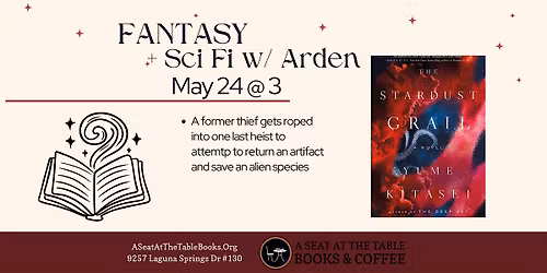 Sci Fi\/Fantasy Book Club w\/ Arden: The Stardust Grail