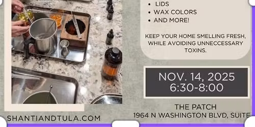 Holiday candle workshop