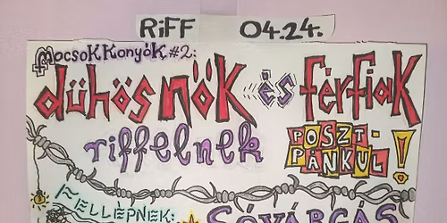 d\u00fch\u00f6s n\u0151k \u00e9s f\u00e9rfiak riffelnek posztp\u00e1nkul: PLETYKA \/ S\u00f3v\u00e1rg\u00e1s \/ perem\u00e9n