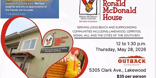 Ronald McDonald House fundraiser lunch 