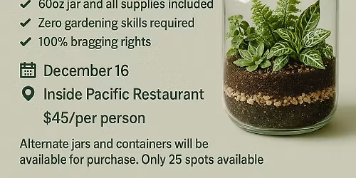 Terrarium Building Workshop