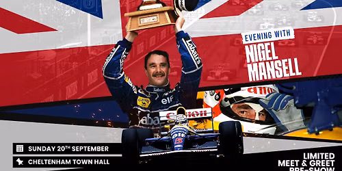 Evening With Nigel Mansell Cheltenham Town Hall