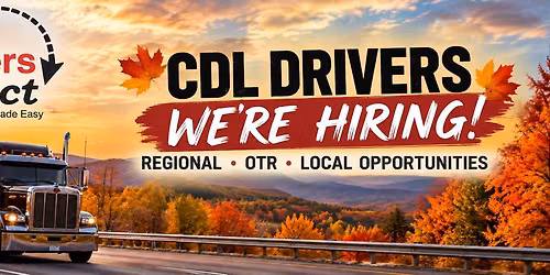 Drivers Select CDL Hiring Event \u2013 Northwest Arkansas