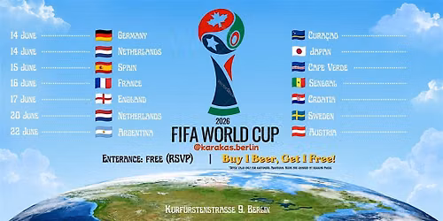 \u26bd FIFA World Cup 2026 Live at KaraKas Berlin