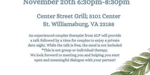 Dinner Dates and Dialogue