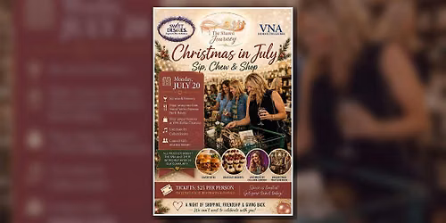 \ufe0f Christmas in July: Sip, Chew & Shop
