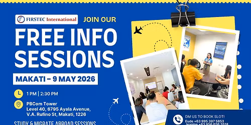 MAKATI - Free Info Seminar on Study, Work & Migrate Abroad