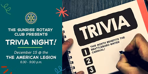 TRIVIA NIGHT benefitting Brattleboro Winter Carnival