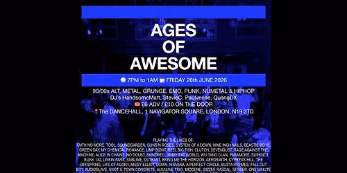 Ages of Awesome\u2077  Friday 26th June 2026