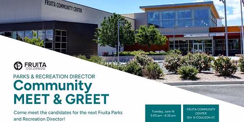 Parks and Recreation Director Candidate Meet and Greet