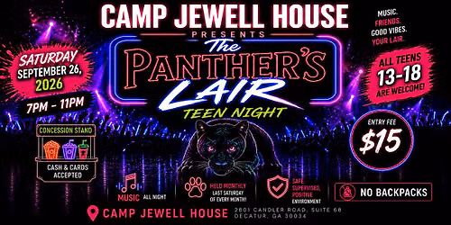 The Panther's Lair Teen Night