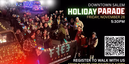 Downtown Salem Holiday Parade- Free Church Participation 