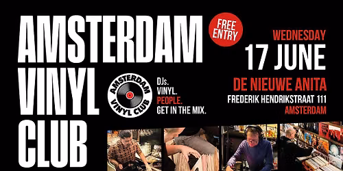Amsterdam Vinyl Club - Live at De Nieuwe Anita