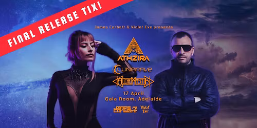 James Corbett & Violet Eve Presents Athzira (GT) & LunaRave (FR) & AlcheMystik
