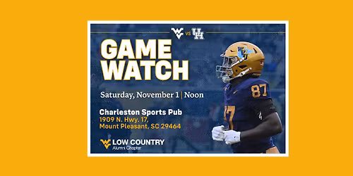 WVU Game Watch & Bears & Blankets Drive