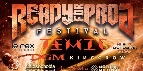 READY FOR PROG FESTIVAL 2026 — Le Rex de Toulouse