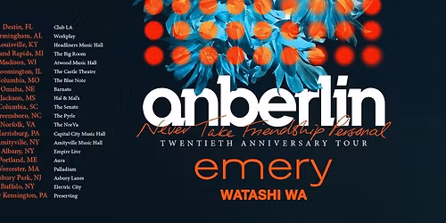 Anberlin with Emery and Watashi Wa