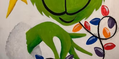 Grinch Paint Away Party with instructor Janeen Hershey