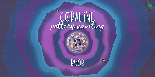 Coraline Themed Pottery Painting