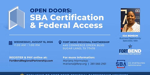 Open Doors: SBA Certification & Federal Access