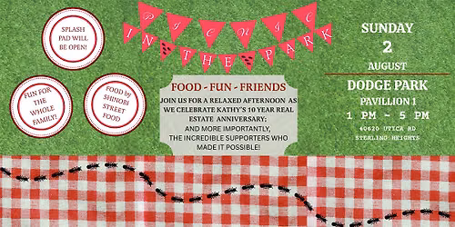 Kathy's Real Estate 10th Anniversary Picnic in the Park