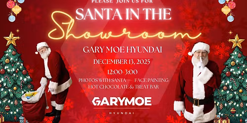 Santa in the Showroom at Gary Moe Hyundai \ud83c\udf85\u2728