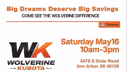 Kubota Orange Days Sales Event