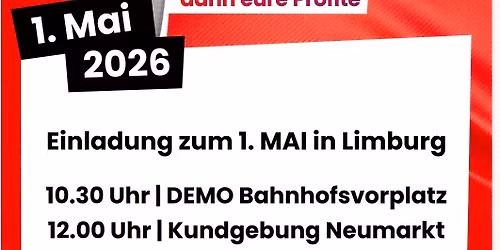 Demonstration und Kundgebung des DGB zum 1. Mai in Limburg
