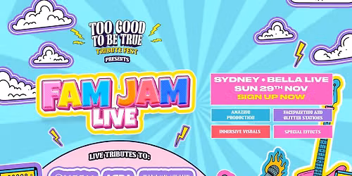 Fam Jam Live - Family Friendly Tribute Fest Is Coming To Sydney! 