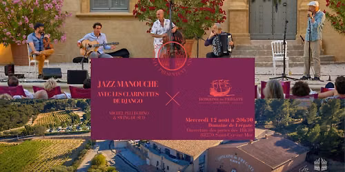 Jazz manouche au Domaine de Fr\u00e9gate 83 St Cyr Les clarinettes de Django