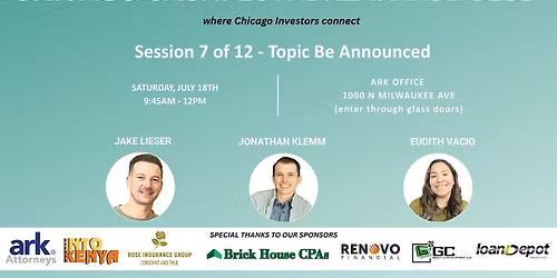 Chicago Cashflow Breakfast Club: REI Education & Networking event - 7\/18