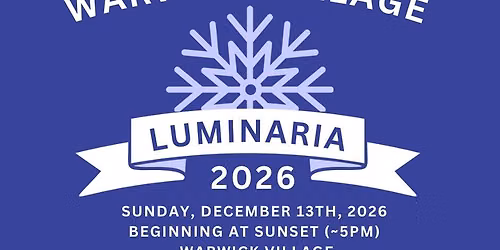 Warwick Village Luminaria 2026